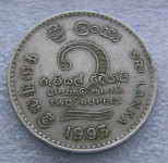 SRI LANKA 2 RUPEES 1993