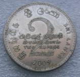 SRI LANKA 2 RUPEES 2009