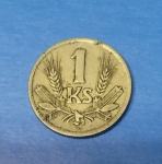Kovanica 1 Slovačka kruna i talijanske lire