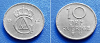 ŠVEDSKA SWEDEN 10 ORE 1966 U KM:835 - GUSTAF VI