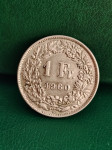 Švicarska 1 francs 1960  - Š010 - SREBRO