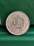 Švicarska 1 francs 1961  - Š026   - SREBRO