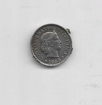 Švicarska 5 Rappen 1958 višak materijala