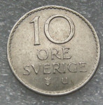 SWEDEN 10 ORE 1968