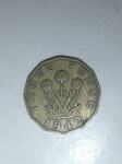 Three pence 1942g, kovanica