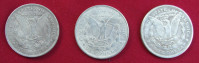 Tri replike kovanica Morgan Dollara