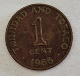 TRINIDAD AND TOBAGO- 1 CENT 1966.