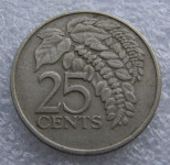 Trinidad and Tobago 25 Cents 1978