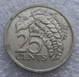 Trinidad and Tobago 25 Cents 1993
