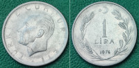 Turkey 1 lira, 1976 ***/    0,80 EURO !!!