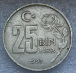 TURKEY 25000 LIRA (25 Bin Lira) 1997