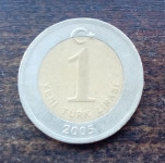 Turska 1 lira 2005