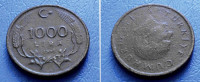 TURSKA TURKEY 1000 LIRA 1995 KM:1028 - KEMAL ATATURK
