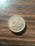 UK five pence 1992 god