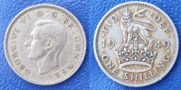 United Kingdom 1 shilling, 1949 English crest 1,00 EURO !!!