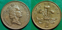 United Kingdom 2 pence, 1993 ***/