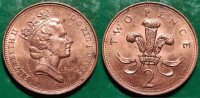 United Kingdom 2 pence, 1995 ***/