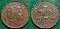 United Kingdom 2 pence, 2000 ***/