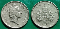 United Kingdom 5 pence, 1996 ***/