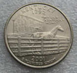 UNITED STATES ¼ Dollar 2001 P Kentucky