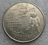 UNITED STATES ¼ Dollar 2002 D Ohio