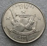 UNITED STATES ¼ Dollar 2002 P Tennessee