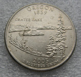 UNITED STATES ¼ Dollar 2005 P Oregon