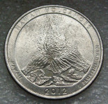 UNITED STATES ¼ Dollar 2012 D Hawai'i Volcanoes