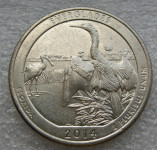 UNITED STATES ¼ Dollar 2014 P Everglades