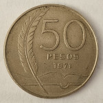 URUGUAY- 50 PESOS 1971.