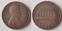 USA 1 cent,  1975 Lincoln Cent W/o mintmark ***/