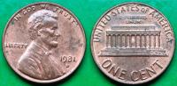 USA 1 cent, 1981 Lincoln Cent "D" - Denver /