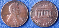 USA 1 cent, 1985 Lincoln Cent "D" - Denver / 0,50 EURO !!!
