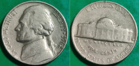 USA 5 cents, 1962 Jefferson Nickel ***/