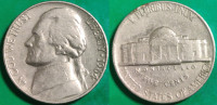 USA 5 cents, 1964 Jefferson Nickel ***/