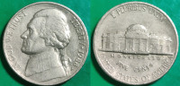 USA 5 cents, 1988 Jefferson Nickel "P" - Philadelphia /