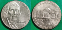 USA 5 cents, 2016 Jefferson Nickel  "P" - Philadelphia /