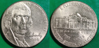 USA 5 cents, 2016 Jefferson Nickel "P" - Philadelphia /