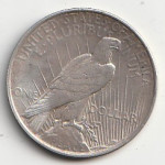 USA ONE DOLLAR PEACE 1922 AG UNC