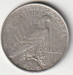 USA ONE DOLLAR PEACE 1922 AG UNC