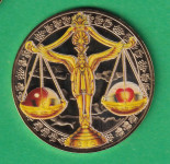 Vaga - Velika kovanica u boji horoskop unc - vat.box 1