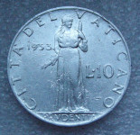 VATICAN CITY 10 LIRE 1953
