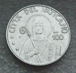 VATICAN CITY 100 LIRE 1990