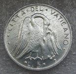 VATICAN CITY 5 LIRE 1970