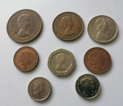 Velika Britanija kovanice lot 8kom | Kraljica Elizabetha II