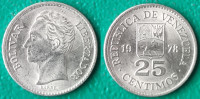 Venezuela 25 céntimos, 1978 +/ 1,00 EURO !!!
