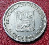 VENEZUELA 25 CENTIMOS 1965