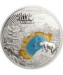 YELLOWSTONE 150th Anniversary Silver Coin 999 5$ Barbados 2022
