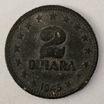 YUGOSLAVIA- 2 DINARA 1945. (1)