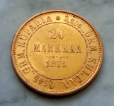 Zlatnik - 20 finskih maraka 1879.